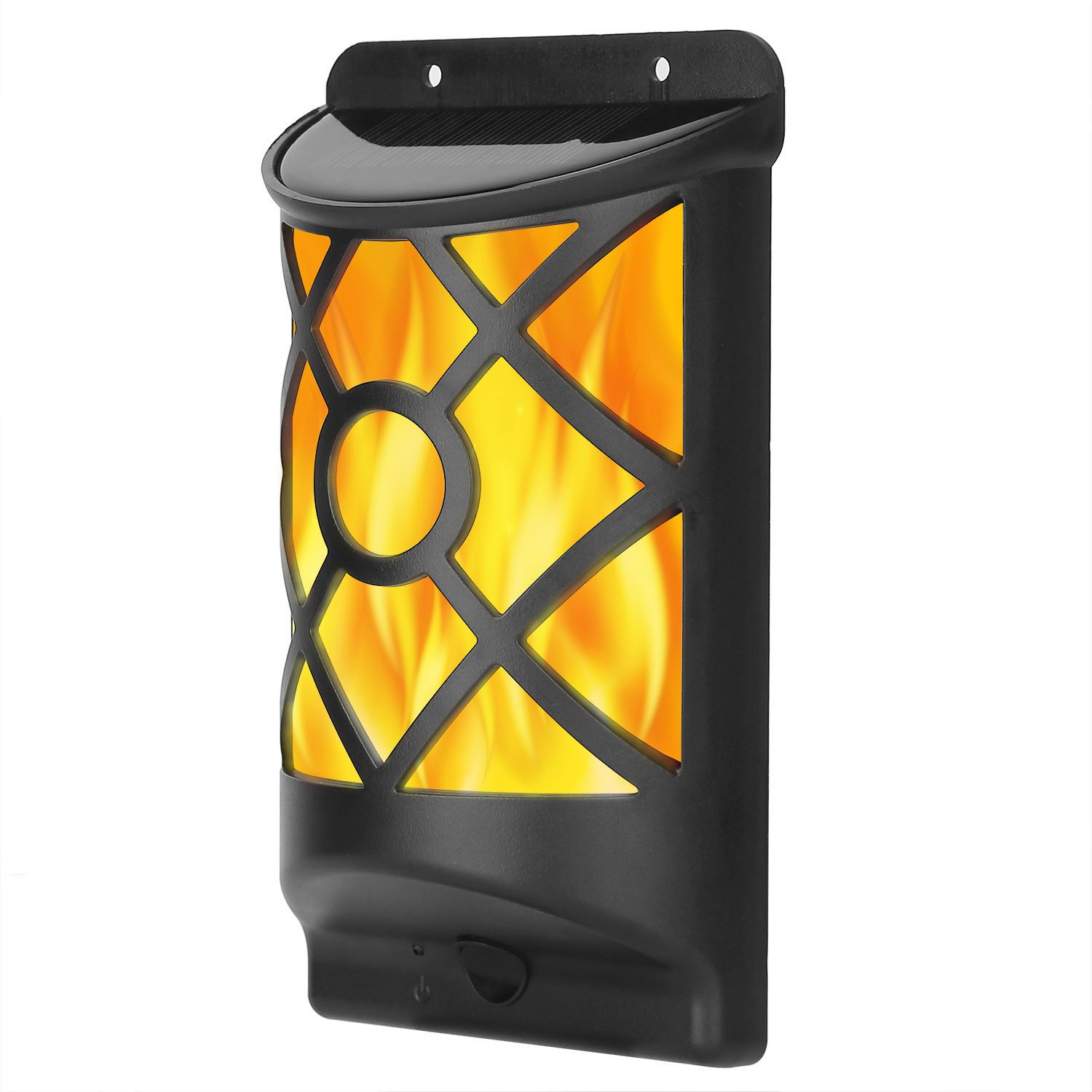 Flame Solar Lights Outdoor 96 LEDs Waterproof Flickering Flame Wall Mount Lamp Auto On Off Flame Solar Lights Outdoor 96 LEDs Waterproof Flickering Flame Wall Mount Lamp Auto On Off
