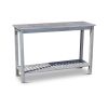 Eucalyptus Console Table; Silver Gray