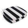 Outdoor Chair Cushions Seat Cushions with Straps; Patio Chair Pads for Patio Furniture Garden Home Office Decoration Set of 2