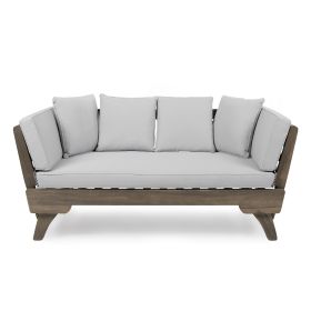 Gray Acacia soil Convertible Outdoor Sofa Daybed