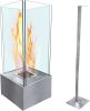 Bio Ethanol Fireplace;  Freestanding Ventless Bio Ethanol Fireplace;  Bio Ethanol Fireplace Indoor Outdoor Fire Pit Portable Fire Bowl Pot Fireplace;