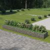 vidaXL Gabion Raised Bed Galvanized Steel 212.6"x35.4"x19.7"