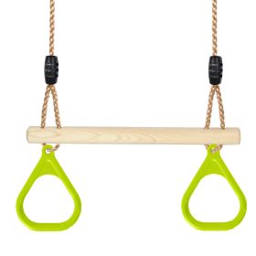 Gardtech Ninja  Trapeze Swing Bar;  Backyard Playground Obstacle Course Set Attachments for Warrior Slack Line Jungle Gym Play Swing Set (Swing Bar Ri