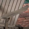 Milan Outdoor Acacia Folding Gray Adirondack Chair