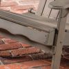 Milan Outdoor Acacia Folding Gray Adirondack Chair