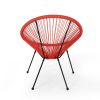 Great Deal Furniture Alexis Outdoor Woven Chair Orange+Black (set of 2)