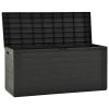 vidaXL Patio Storage Box Anthracite 45.7"x17.3"x21.7"