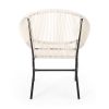 Chrissy Outdoor White Modern Faux Rattan Club Chairs (Set of 2)