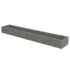 vidaXL Gabion Raised Bed Galvanized Steel 212.6"x35.4"x19.7"