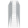 vidaXL Gabion Raised Bed Galvanized Steel 141.7"x19.7"x39.4"