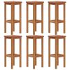 7 Piece Patio Bar Set Solid Wood Acacia