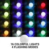 Underwater RGB LED Floating Ball Lamp Drift Light Garden Swimming Pool Decor 8cm  Floating Pool Lights   YJ