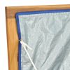 vidaXL Patio Box 68.9"x19.7"x21.7" Solid Wood Teak