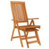 Folding Patio Chairs with Footrests 2 pcs Solid Wood Eucalyptus