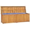 vidaXL Patio Box 68.9"x19.7"x21.7" Solid Wood Teak