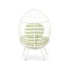Gianni Wicker Teardrop Chair w/Outdoor Cushion by Christopher Knight Home