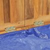 vidaXL Patio Box 68.9"x19.7"x21.7" Solid Wood Teak