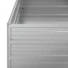 vidaXL Garden Raised Bed 39.4"x39.4"x30.3" Galvanized Steel Silver