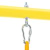 Outdoor Toddler Swing Set for Backyard; Playground Swing Sets with Climbing Ladder; Swing and Climbing Playset for Kids