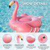 Giant inflatable flamingo swimming pool floating; swimming pool floating lounge floating raft adult children's party decorative toys