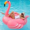Giant inflatable flamingo swimming pool floating; swimming pool floating lounge floating raft adult children's party decorative toys