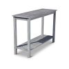 Eucalyptus Console Table; Silver Gray