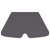 vidaXL Replacement Canopy for Garden Swing Anthracite 74"/66.1"x43.3"/57.1"