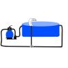 Garden Waterfall Pool Fountain Stainless Steel 17.7" x 11.8" x 23.6"