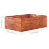 vidaXL Garden Raised Bed Acacia Wood 59.1"x39.4"x19.7"