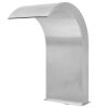 vidaXL Pool Fountain Stainless Steel 17.7"x11.8"x25.6" Silver
