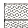 vidaXL Trellis Raised Bed with 3 Pots 32.7"x11.8"x51.2" Poly Rattan Gray