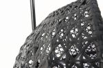 Nest Balcony Hanging Chair; 300 LBS Capacity for Home; 37.4x41.34x76.77 (Grey)