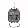 Nest Balcony Hanging Chair; 300 LBS Capacity for Home; 37.4x41.34x76.77 (Grey)