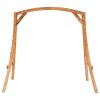 Swing Frame Solid Bent Wood with Teak Finish