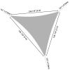 5x5x5m Triangle Sun Shade Sail 1 Pack 22'x22'x22' Triangle Sun Shade Sail Watermelon Red 97% UV Block Commercial Events Carpark Swimming Pool Camping