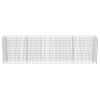 vidaXL Gabion Raised Bed Galvanized Steel 141.7"x19.7"x39.4"