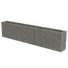 vidaXL Gabion Raised Bed Galvanized Steel 177.2"x19.7"x39.4"