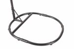 Nest Balcony Hanging Chair; 300 LBS Capacity for Home; 37.4x41.34x76.77 (Grey)