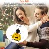 4Pcs Bumble Bee Set Ornament 3D Iron Hanging Bee Wall Decor Art Sculpture Statues Decorations
