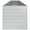 vidaXL Garden Raised Bed 189"x31.5"x30.3" Galvanized Steel Silver