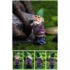4Pcs Fairy Garden Gnomes My Little Friend Drunk Gnome Dwarfs Statue Gifts Decor