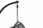 Nest Balcony Hanging Chair; 300 LBS Capacity for Home; 37.4x41.34x76.77 (Grey)