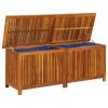 vidaXL Patio Storage Box 59.1"x19.7"x22.8" Solid Acacia Wood