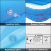 Free shipping 102*70*22in blue PVC cuboid with wall thickness of 0.3mm for inflatable swimming pool  Full-Sized Family Kiddie Blow up Pool for Kids, A