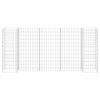 vidaXL H-Shaped Gabion Planter Steel Wire 102.4"x15.7"x47.2"