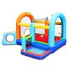 Inflatable Jumper Bounce House - Playground Backyard Playhouse Park Jumping Castle with Splash Pool &amp; Beach Volleyball Plus Heavy Duty Blower for