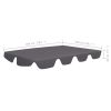 vidaXL Replacement Canopy for Garden Swing Anthracite 74"/66.1"x43.3"/57.1"