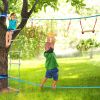 Gardtech Ninja Wheel Obstacle; Swing Spinning Wheels - Gymnastic Wheel;  Swing Wheel for Backyard Warrior Obstacle Course Jungle Gym Slackline Kits(Ye