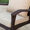 Outdoor Willow Bar Club Chairs with Cushions (Set of 2)
