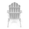 Outdoor foldable solid wood ADIRONDACK white chair